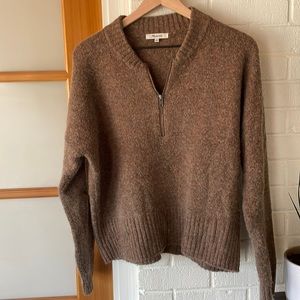 Madewell Half Zip Pullover Sweater